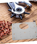 Stainless Steel 6 Piece Hinge Repair Kit For Cabinet Doors With Hinge Fixing Plates Quick Install Tool For DIYers