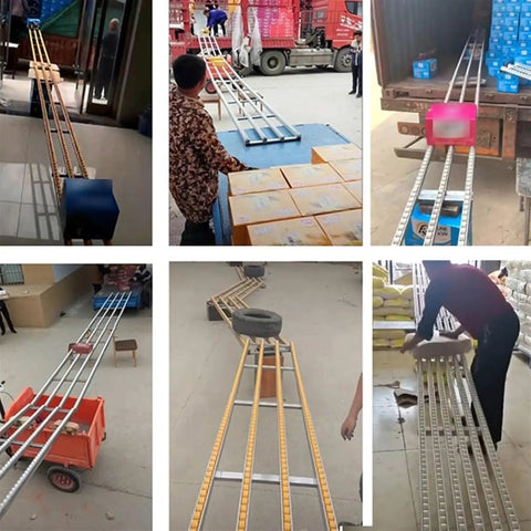 Heavy-Duty 90 Degree Gravity Conveyor Curve Roller For Smoother Warehouse Logistics Portable Plastic Belt Transport System visible in use with products.