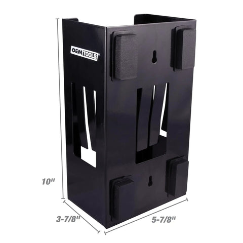 Black Magnetic Glove Dispenser For Wall Mount And Tool Bench Grab And Go Disposable Gloves Holder With Self Adjusting Sides