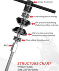 Heavy Duty Bike Headset Cup And Bottom Bracket Press Install Tool showing aluminum handles and strong M16 bolt construction