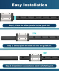 450mm MGN12 Linear Sliding Rail Kit With MGN12H Carriage Block step-by-step installation guide
