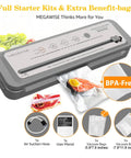 Hella Tough Vacuum Sealer Crushes The Preservation Grind With A Savage 80Kpa Suction That Stops Freezer Burn Cold And Keeps Groceries Farm Fresh with vacuum bags and accessories.