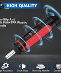 Beefy 41-Piece Torque Screwdriver Set With 15-75 In-Lb Click-Type Torque Driver, One-Quarter Inch Drive, S2 Alloy Steel Bits, Includes Phillips Pozidriv Slotted Torx Hex Bits In Compact Case For Gunsmithing, Bike Repair, And Scope Mounts. 1/4 drive handle