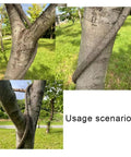 Artificial Vine Cable Conduit Tube 18mm Hollow Guard For Electrical Wires 40 Meter Length wrapped around a tree in a garden.