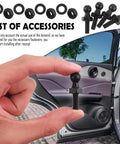 Car Ball Stud Kit 10mm With Spacers And Nuts For M6 Thread Gas Struts Lift Support Critical Connecting Parts For Your Ride Heavy Duty Four Pack Replacement Ball Studs And Nuts, black steel stud in car door panel
