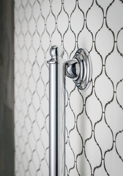 Stainless Steel 24 Inch Bathroom Grab Bar In Chrome For Safety And Support Traditional Style That Fits Any Decor Supports Up To 500 Lbs