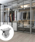 Stainless Steel Sliding Door Pulleys With Double Bearing And Heavy Duty Triangular Bracket Window Rollers Built Tough For Real Smooth Operation On Any Home Setup in modern wardrobe.