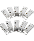 Door Catch Ball Spring Latch Kit With Adjustable Tension, 10 Pairs Stainless Steel Noise Reduction Closet Door Catches, Silver Finish