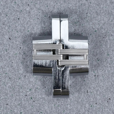 2 Pack Stainless Steel Cross Concealed Hinges For Wooden Doors And Counter Doors Silver Finish 180 Degree Folding