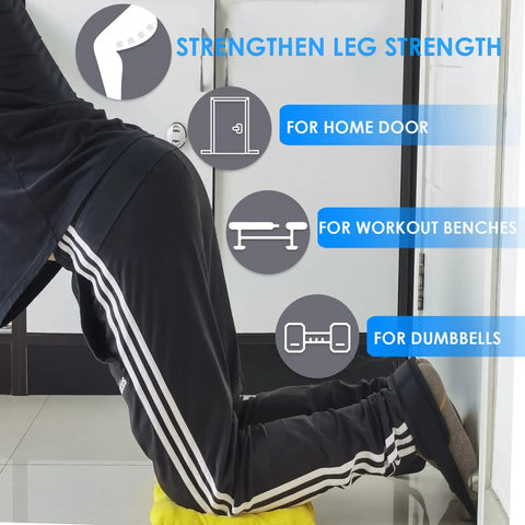 Nordic Hamstring Strap For Bench Training Go To Easy Nordic Curl Strap For Stronger Hamstrings Leg Workout Accessory in use