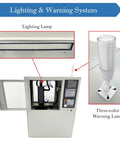 Programmable CNC Milling And Drilling Machine With 157.75 Inch By 5.51 Inch Workbench showing lighting and warning system