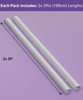 Half Round Cord Hider Cable Cover Peel And Stick Adhesive Two Pack White Paintable 39 Inch Long Pieces on purple background