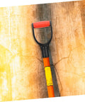 Two Pack D Shaped Plastic Shovel Handle Replacement for Garden Tools shown against a cracked wall