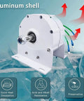Low RPM Permanent Magnet Generator For Water And Wind Turbines, 3-Phase Gearless AC Alternator With aluminum shell on ice
