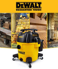 10 Gallon Poly Wet Dry Vacuum With 5.5 HP Power, 120V Shop Vacuum Delivers 90 CFM For Jobsite, Garage Or Workshop Cleanup