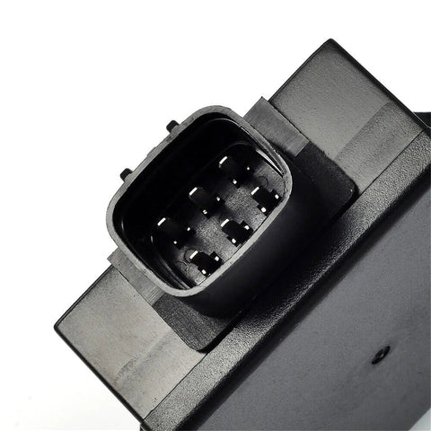Close-up of Igniter CDI And Ignition Coil Kit For Bayou 220 And Bayou 250 ATV 1996 2011 With OEM Part Numbers 21121 1160 And 21119 1457 Spark Plug Included Easy Plug And Play Install Beefed Up Durable Replacement showing connector port