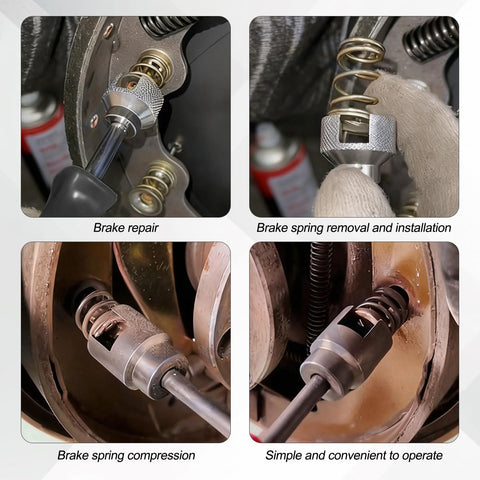 3 Piece Car Drum Brake Tool Kit With Spring Compressor Brake Spoon And Double Ended Pliers for universal auto drum repair