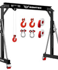 Workhorse 3 Ton Gantry Crane With Upgraded Trolley Adjustable Height 8.53 To 12.47 Feet And 9.06 Feet Width Steel I Beam