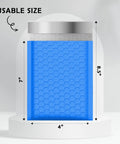 Blue Waterproof Bubble Mailers 4x8 Self Seal Adhesive Shipping Bags With Cushioned Padded Envelopes For Mailing And Packaging, 50 Pack