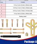 Harmonic Balancer Steering Wheel Puller Kit 13 Piece Set For Auto Maintenance with bolts and yoke displayed