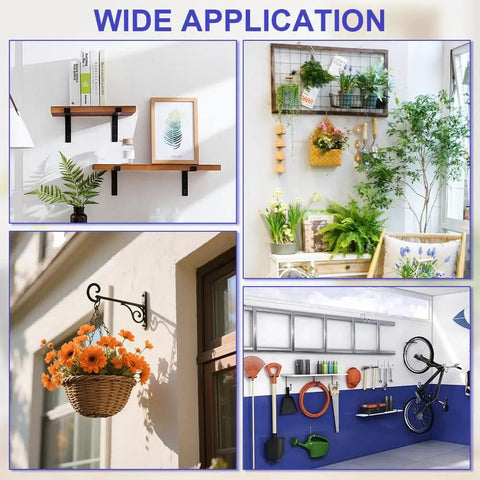 Wide application of Tree Shaped Steel Hollow Wall Anchors With Screws Kit for hanging shelves, decorations, and tools.