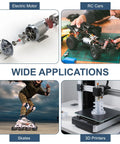 Wide application uses of 4 Pack Deep Groove Ball Bearings 6904ZZ 20x37x9mm Chrome Steel Shielded Bearings for electric motors, RC cars, skates, 3D printers.