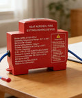 Smart Aerosol Fire Extinguisher Auto Activates When Heat Spikes Nixes Early Flames Fast, compact design, ideal for fire suppression in small spaces.