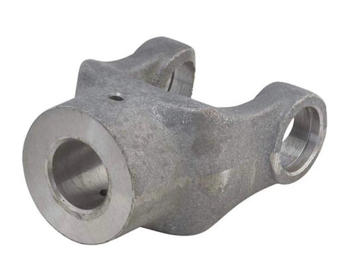 Heavy Duty Universal Joint Yoke Replacement For Driveshaft Systems, steel construction for durability and power transfer.