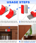 Installation steps for Ultra Thin Magnetic Cabinet Door Catches, 10 Pack Stainless Steel Adhesive Drawer Magnets That Keep Doors Shut.