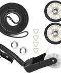 Dryer Repair Kit With Belt, Idler Pulley, And Drum Roller Replacement For Major Dryers Includes 92-1/4 Inch 4 Rib 3 Groove Belt, 691366 Idler Pulley, 349241T Drum Roller, High Quality Parts For Quick Do It Yourself Dryer Fix visible in image