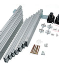 Heavy Duty Aluminum Drawer Slides With Full Extension And Concealed Table And Desk Hinge, screws, and hardware components