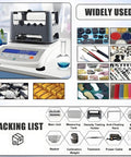 Heavy Duty Digital Gold Purity Tester Machine Featuring Dead Accurate Density Calibration And Rugged 0.001 Gram Precision Scale For Real Jewelers And Lab Pros Includes Compact Printer with beaker and measuring tank.