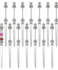 16 Piece Beadable Letter Opener Blanks In Stainless Steel For DIY Crafting And Envelope Slitting With Beading Holes, Silver Finish