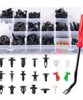 Hella Reliable 425 Piece Kit Car Push Retainer Clips And Auto Fastener Assortment in plastic case with extraction tool