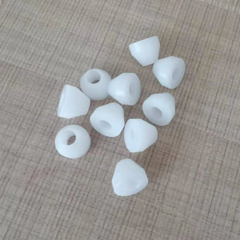 20 Pack Insulating Pen Bushings For Woodturning, White Nonstick Durable Synthetic Bushings For CA Finishing And Turning, 0.43 Inch Diameter