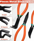 SPEEDWOX 3-piece 7-inch metal hand seamer pliers with orange handles