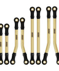Brass High Clearance Link Set For TRX4M Bronco Defender One Eighteenth Scale RC Crawler Upgrades 38g Per Set Adds Weight To Lower Center Of Gravity