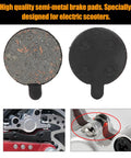 Semi Metal Brake Pads For 10 Inch Electric Scooter, 4 Pairs Bike Disc Pad Set, brake pad details and installation view