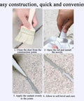 Applying Heavy Duty Roof Sealant And Crack Patch For Asphalt Shingles And Metal Roofs to construction joints step by step.