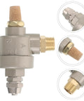 Quick Dump Valve for Tire Changer Machines with Bead Breaker Cylinder, Heavy Duty Pneumatic Flow Control Valve for Automotive Shop Equipment, Single Direction Air Cylinder System, Foot Pedal Compatible, Anti Backflow Exhaust Valve, brass threaded fitting