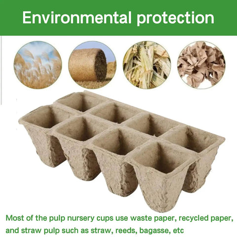 360 Cell Seedling Starter Trays With Biodegradable Peat Pots, 36 Pack Eco Friendly Garden Kit For Germination Of Herbs Vegetables Tomatoes Microgreens Lettuce Flowers And More Great For First Time Gardeners