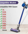 Quick Release Motorhead Cleaner for V6 and SV Series Cordless Vacuum Cleaners displayed with compatible model list
