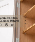 Built Tough 3 Inch Mini Stainless Steel Butt Hinges Rust Resistant 304 Bright Silver Cabinet Door Hardware For Homes And Workshops Quiet Action 10 Pack With Easy Mount Screws on cabinet door.