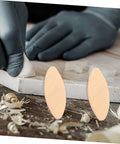 Close-up of woodworker using 100Pcs Wood Joining Biscuits Set For Rock Solid Furniture Joints Hardwood Joiner Accessories
