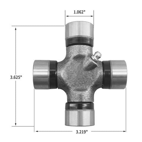 5-134X Universal Joint Kit For 1310 To 1330 Series OSR Outside Snap Ring Greasable U Joint Pack Of 2 For Driveshaft Installations