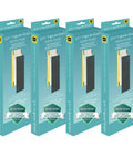 4-Pack Replacement True HEPA Air Filter For Home Purifiers boxes in teal packaging shown in a row, compatible with AC4825, AC4300 models.