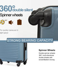 Hard Shell Carry On Luggage 20 Inch With Spinner Wheels Airline Approved Hardside Suitcase highlighting wheel features
