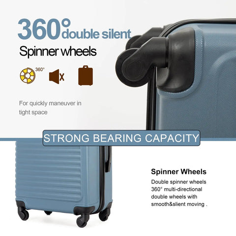 Hard Shell Carry On Luggage 20 Inch With Spinner Wheels Airline Approved Hardside Suitcase highlighting wheel features