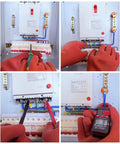 12kV Electrical Gloves Size 10 Thick 1.8mm Rubber Insulated Safety Gear for Electricians used on electrical panel, red lineman glove