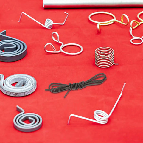 Heavy Duty Vintorky Heater Wire Extension Spring Made From Tough Manganese Steel With Epic Elasticity For Rock Solid Mechanical Builds Coil Creation And Heating Element Projects, black coiled spring with loop ends